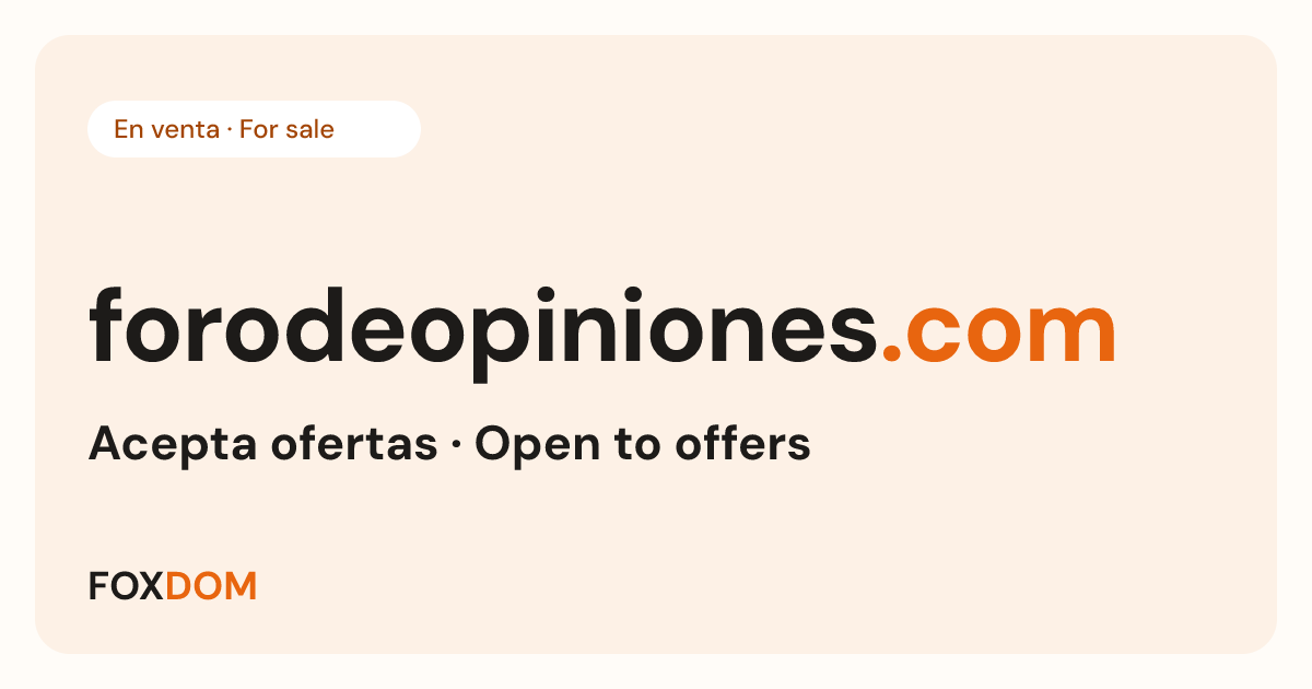FOXDOM website preview